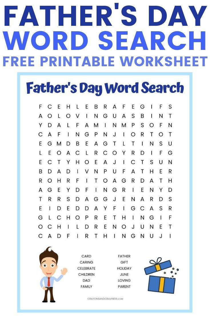 Free Printable Father's Day Worksheets