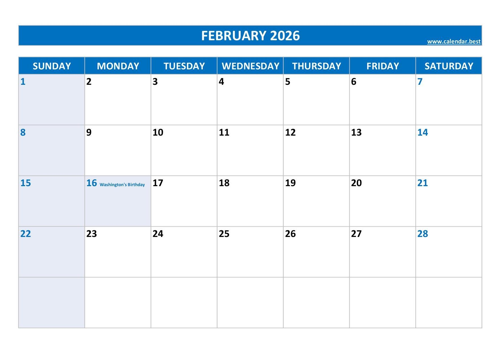 February 2026 Calendar With Holidays Canada