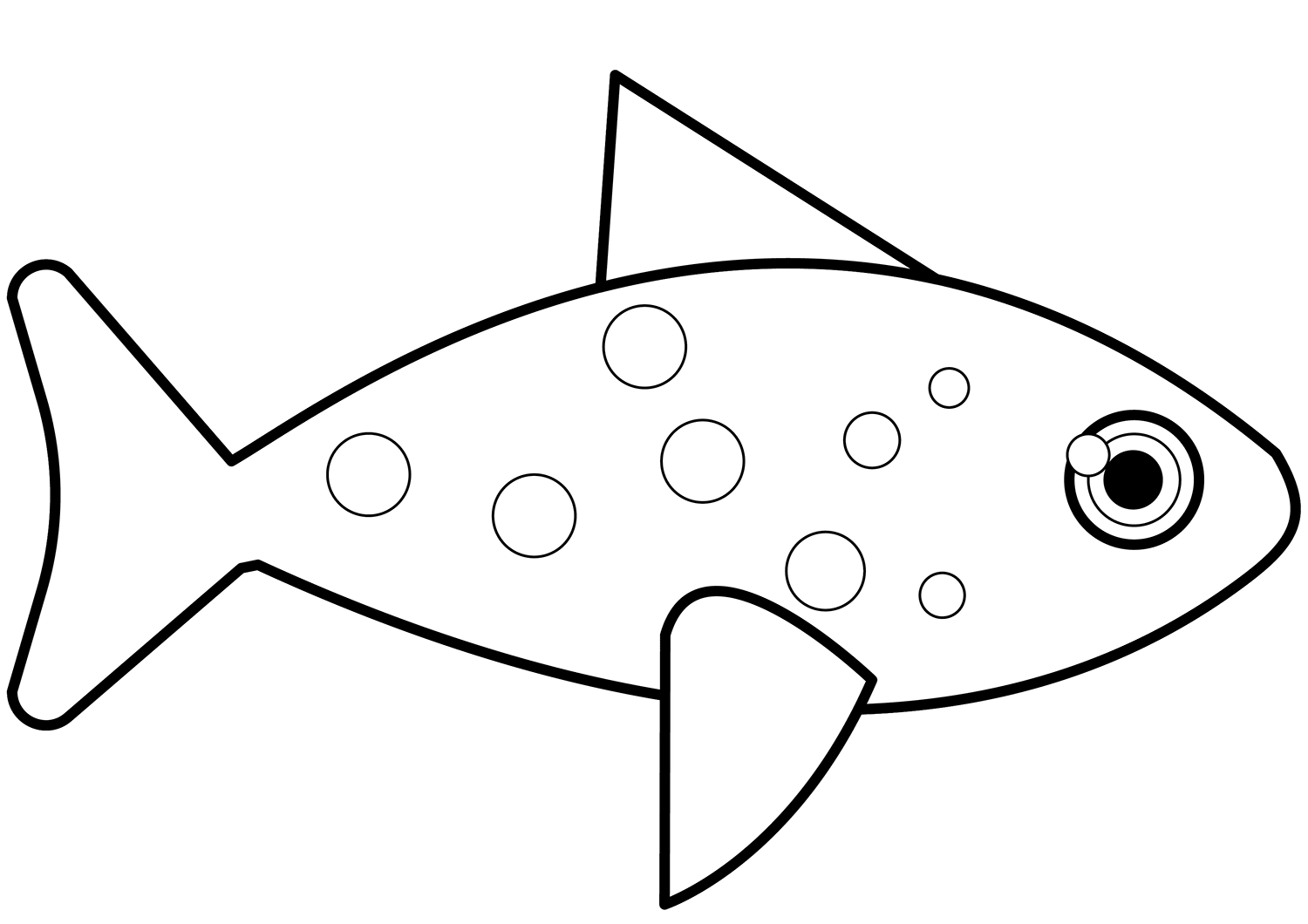 Cut Out Printable Fish Template