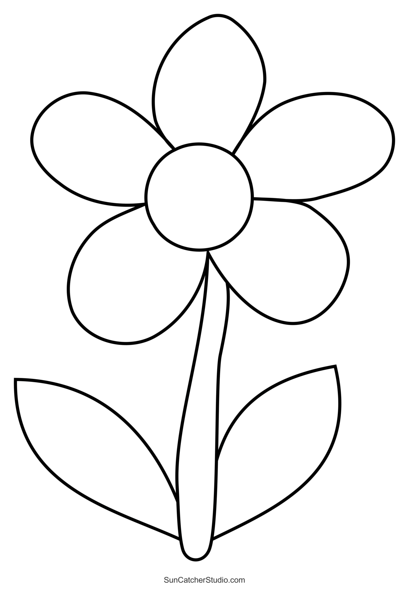 Small Flower Template Printable