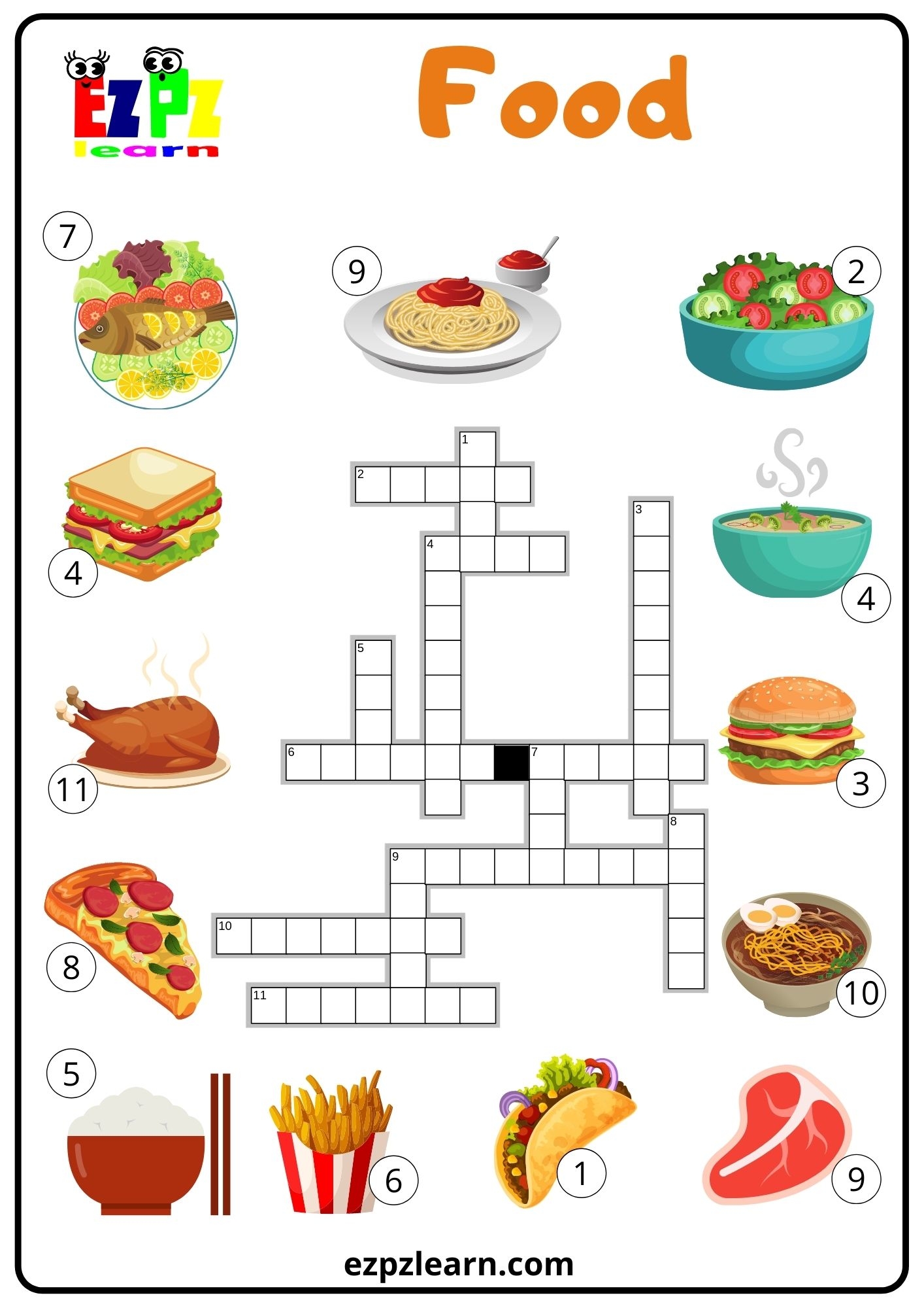 Esl Worksheets Beginners Printable Crossword Puzzles
