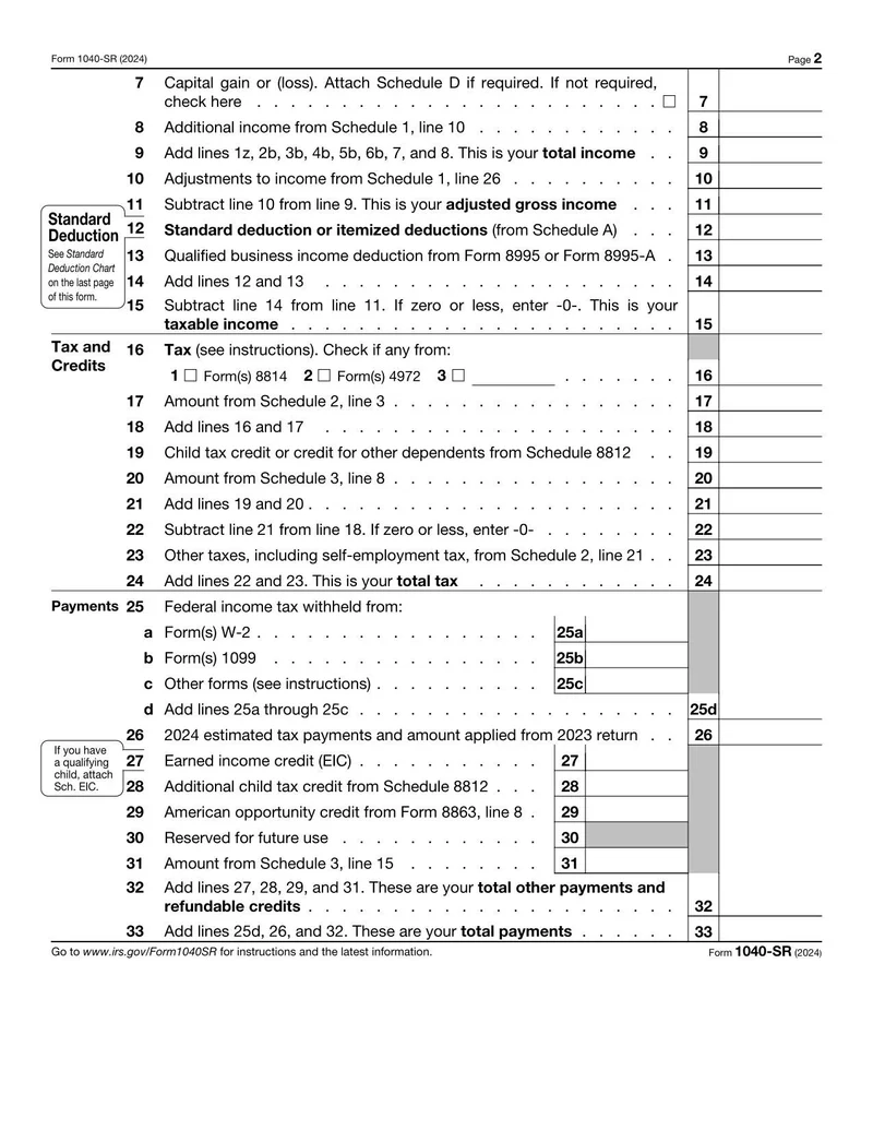 Form 1040 SR Fill And Sign Online With Lumin
