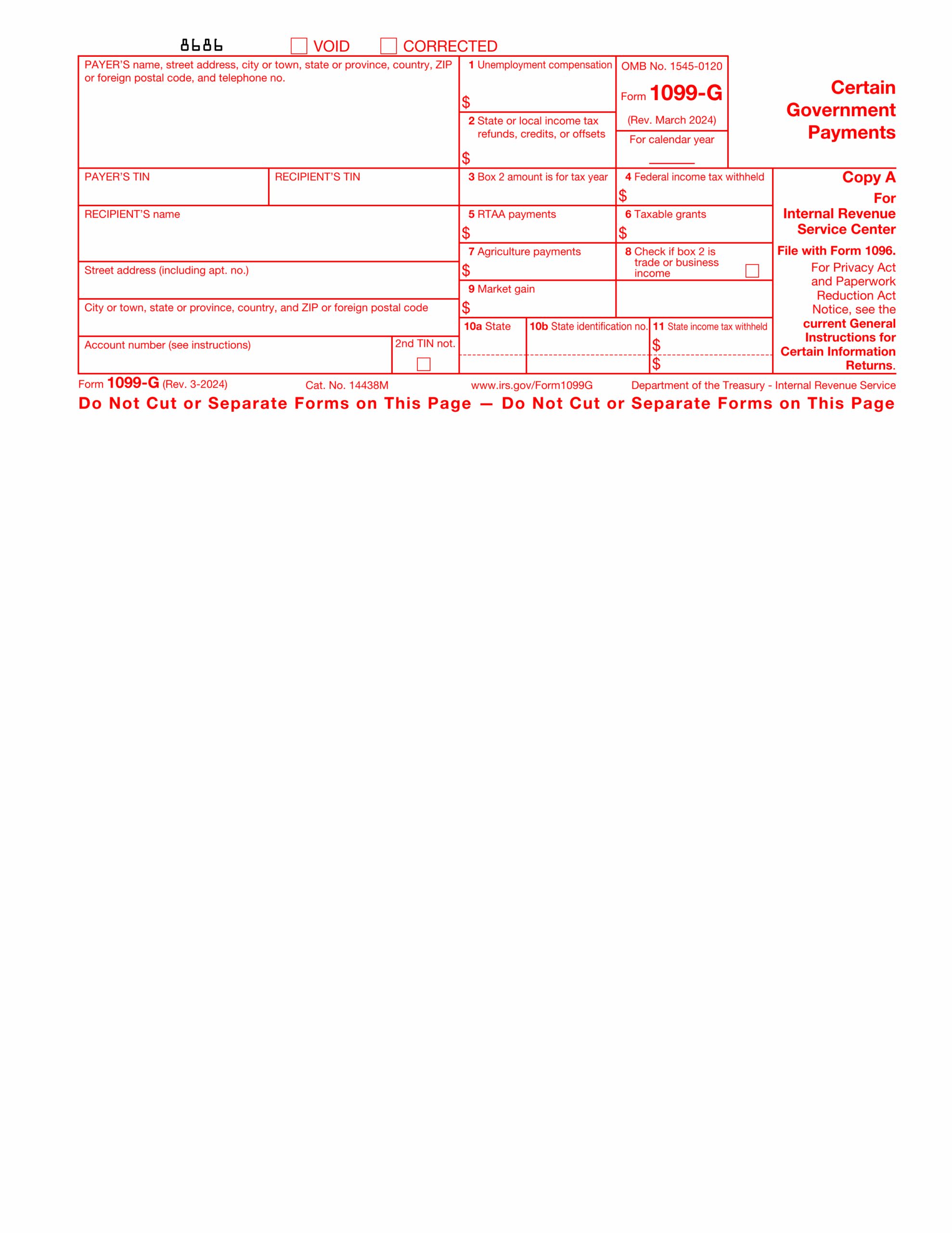 Form 1099 G 2024 2025 How To Fill amp Download PDF Guru