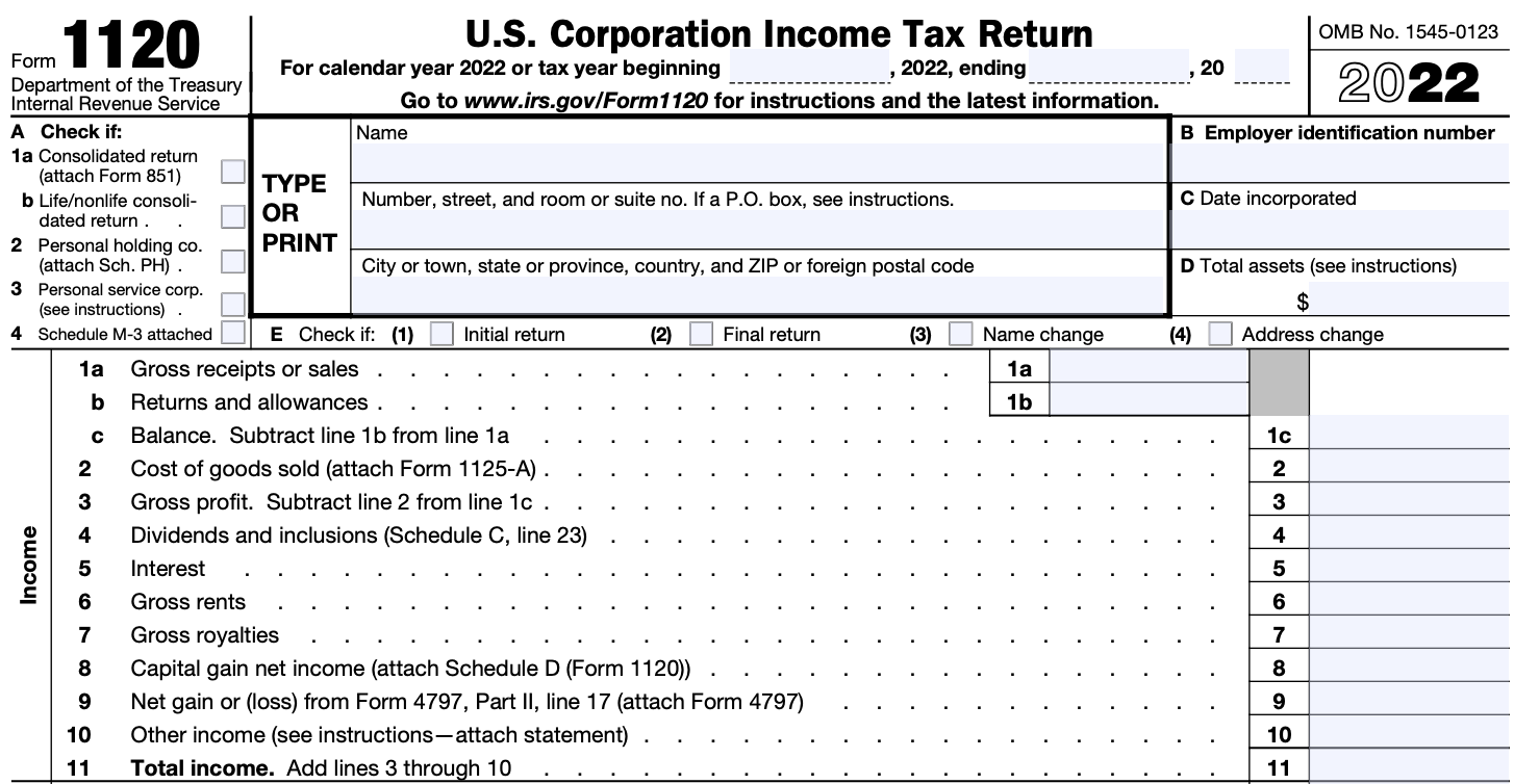 Form 1120 Everything You Need To Know