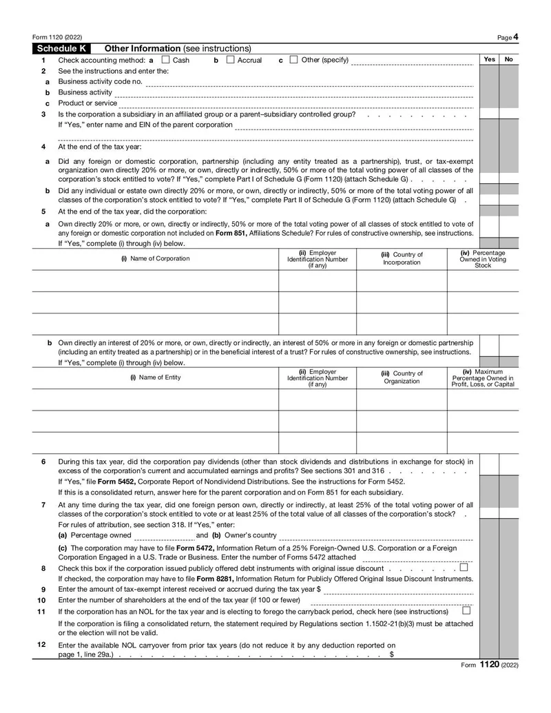 Form 1120 Fill And Sign Online With Lumin
