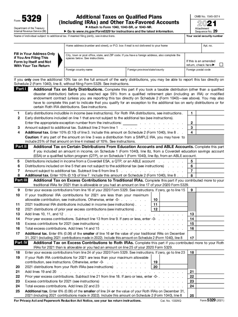 Irs Form 5329 2022 Pdf