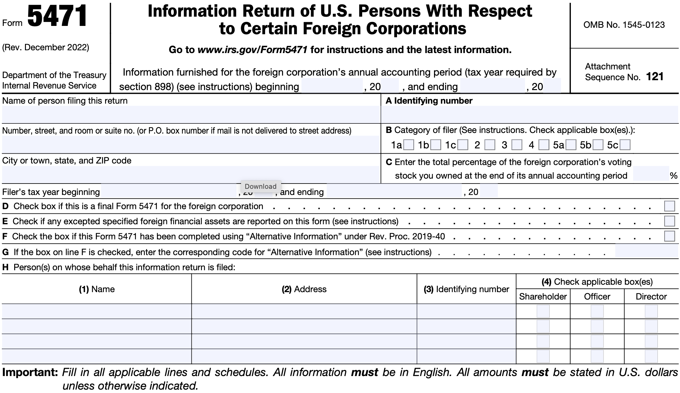 Form 5471 Everything You Need To Know