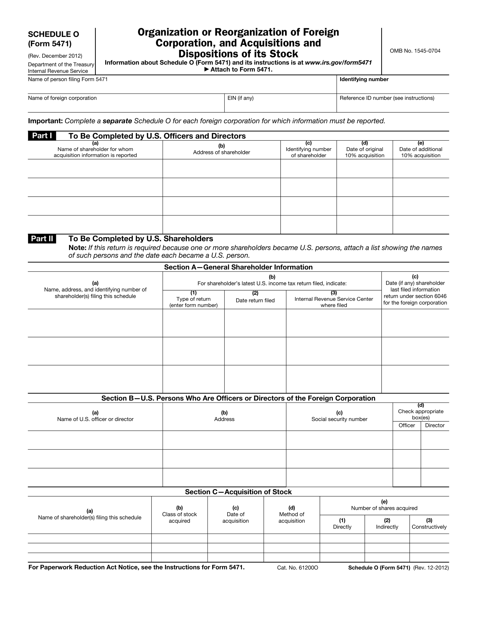 Form 5471 Schedule O 2024 2025 Fill PDF Guru