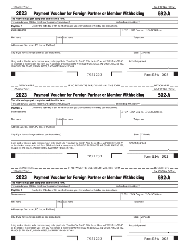 Form 592 A Fill Out amp Sign Online DocHub