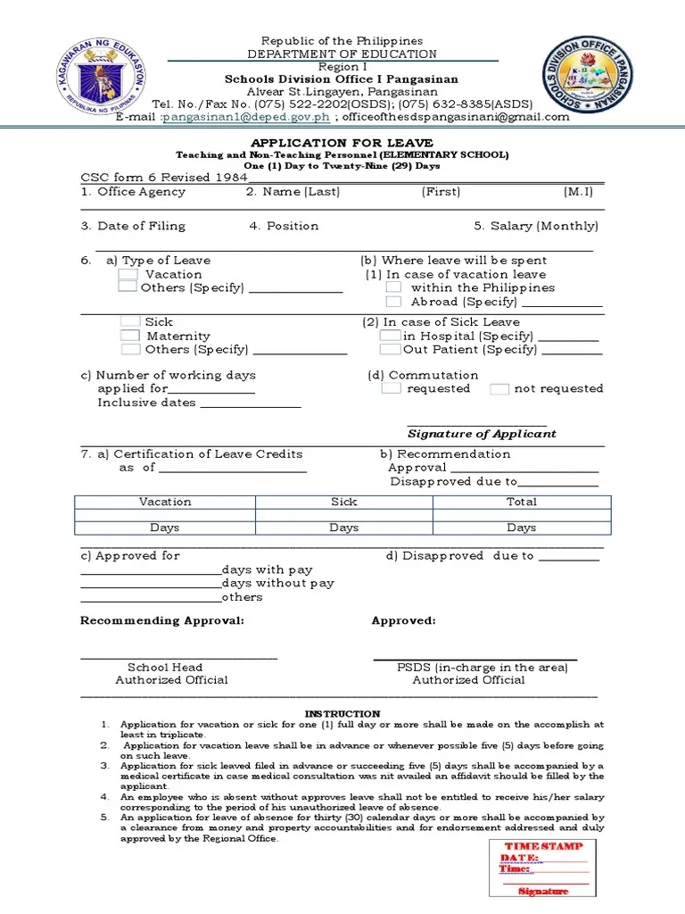 Form 6 Deped Downloadable