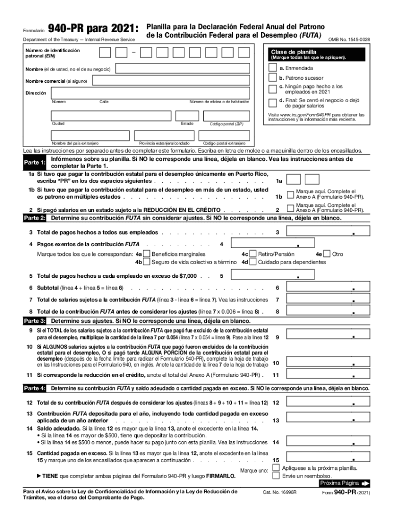 Form 940 2021 Fill Out amp Sign Online DocHub