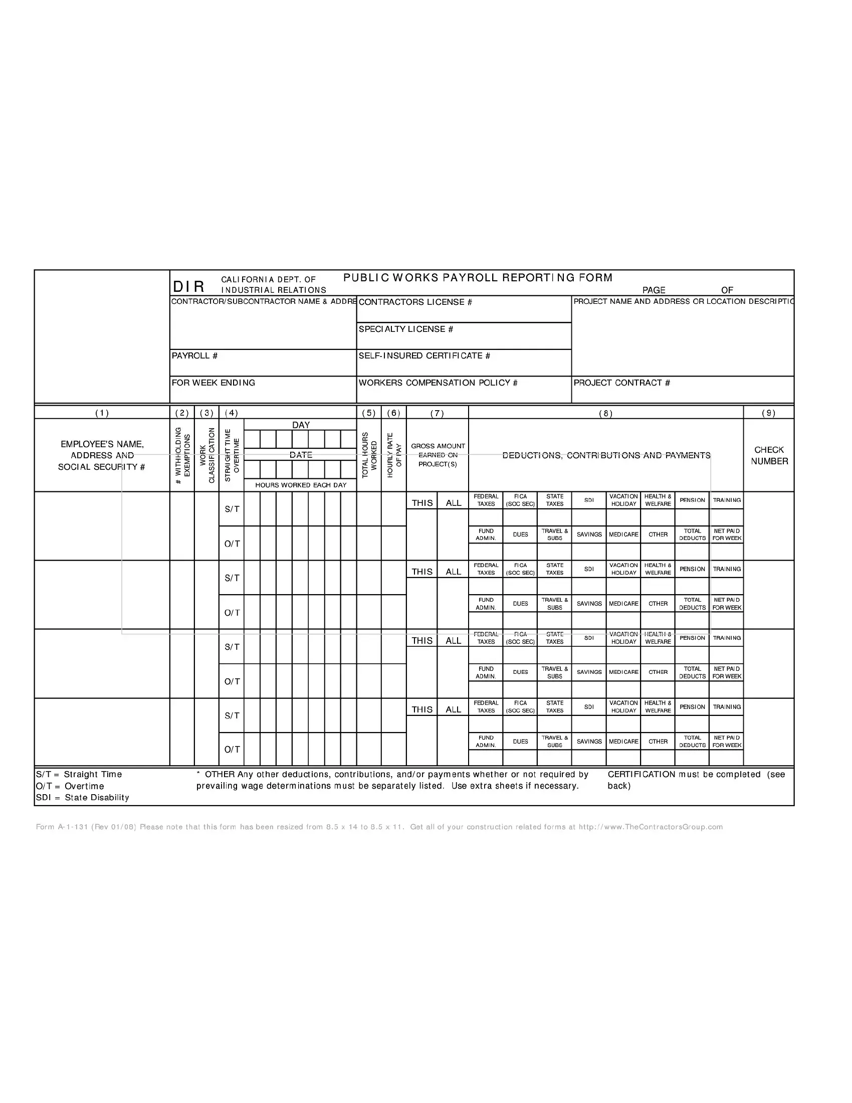 Form A 1 131 Fillable Fill Out Printable PDF Forms Online