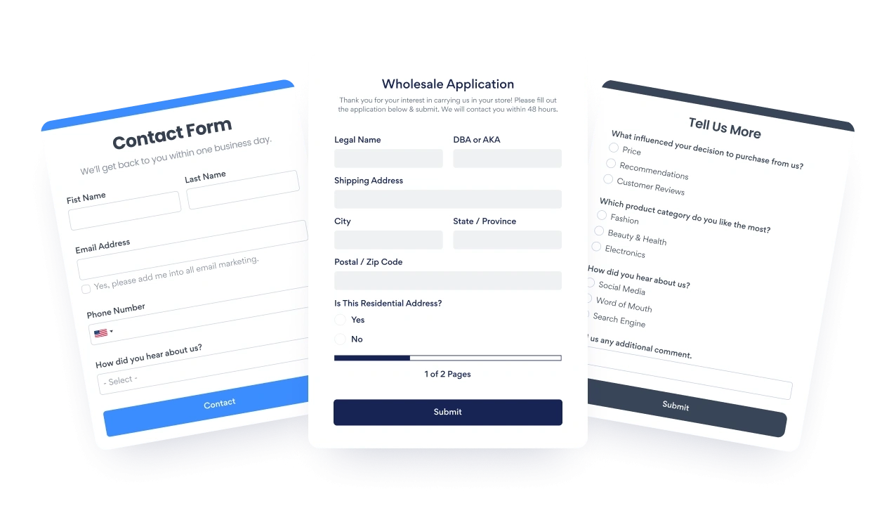 Form Builder Free Templates