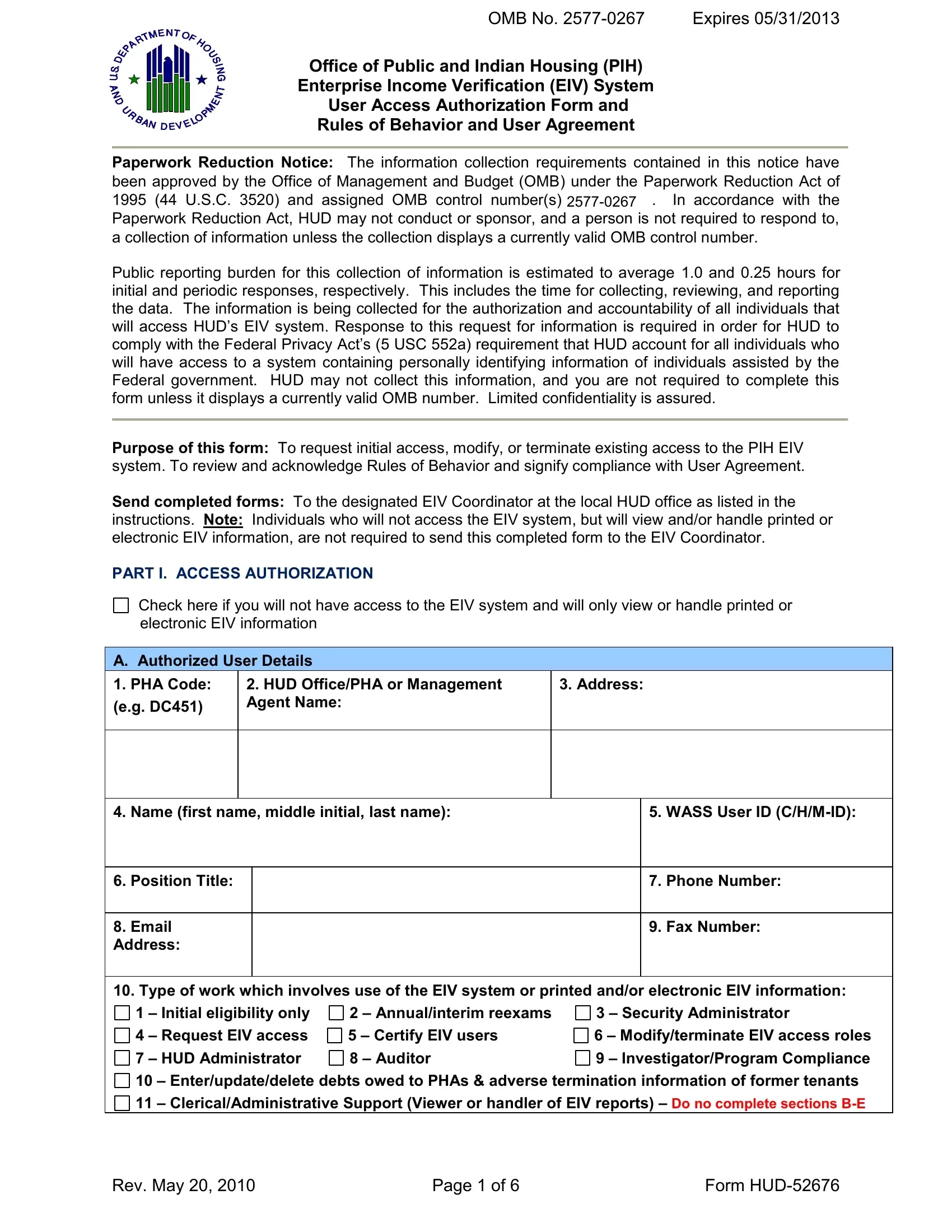 Form Hud 52676 Fill Out Printable PDF Forms Online