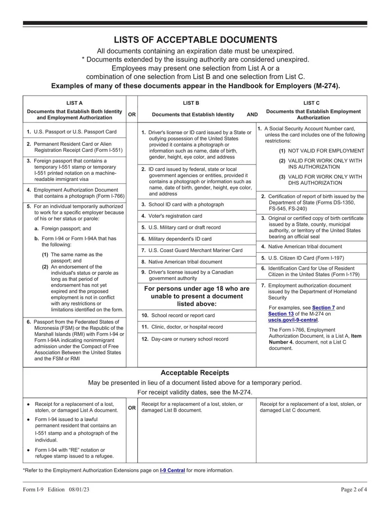 Form I 9 2023 Fill And Sign With Lumin
