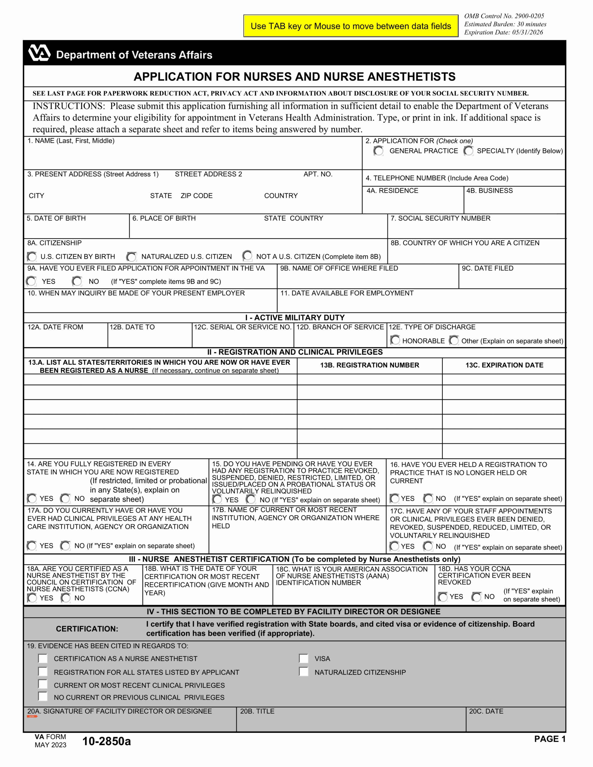 Social Security Form 561 Printable