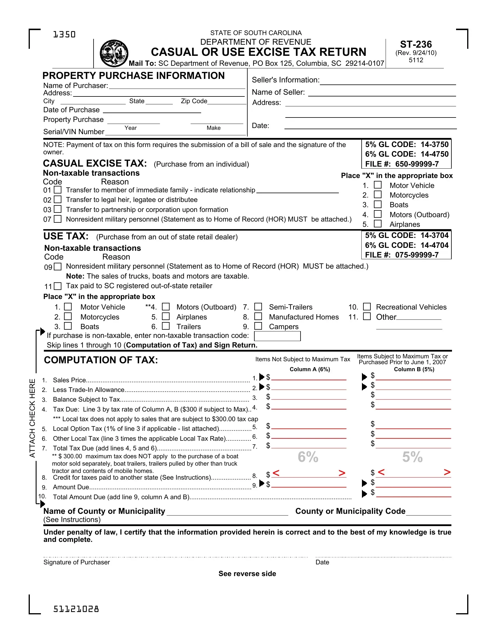 Form St 236 Fill Out Printable PDF Forms Online