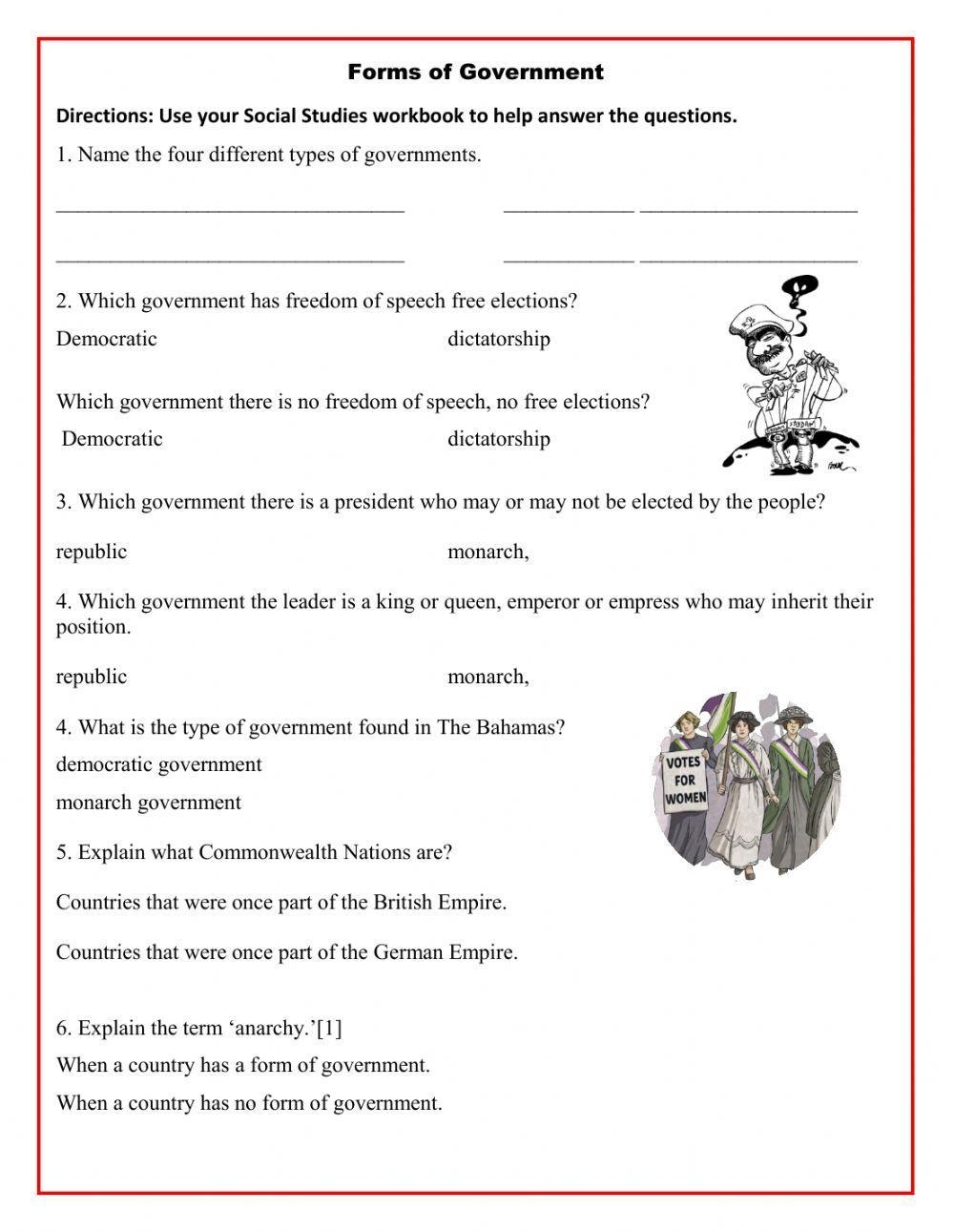 Free Printable Government Forms