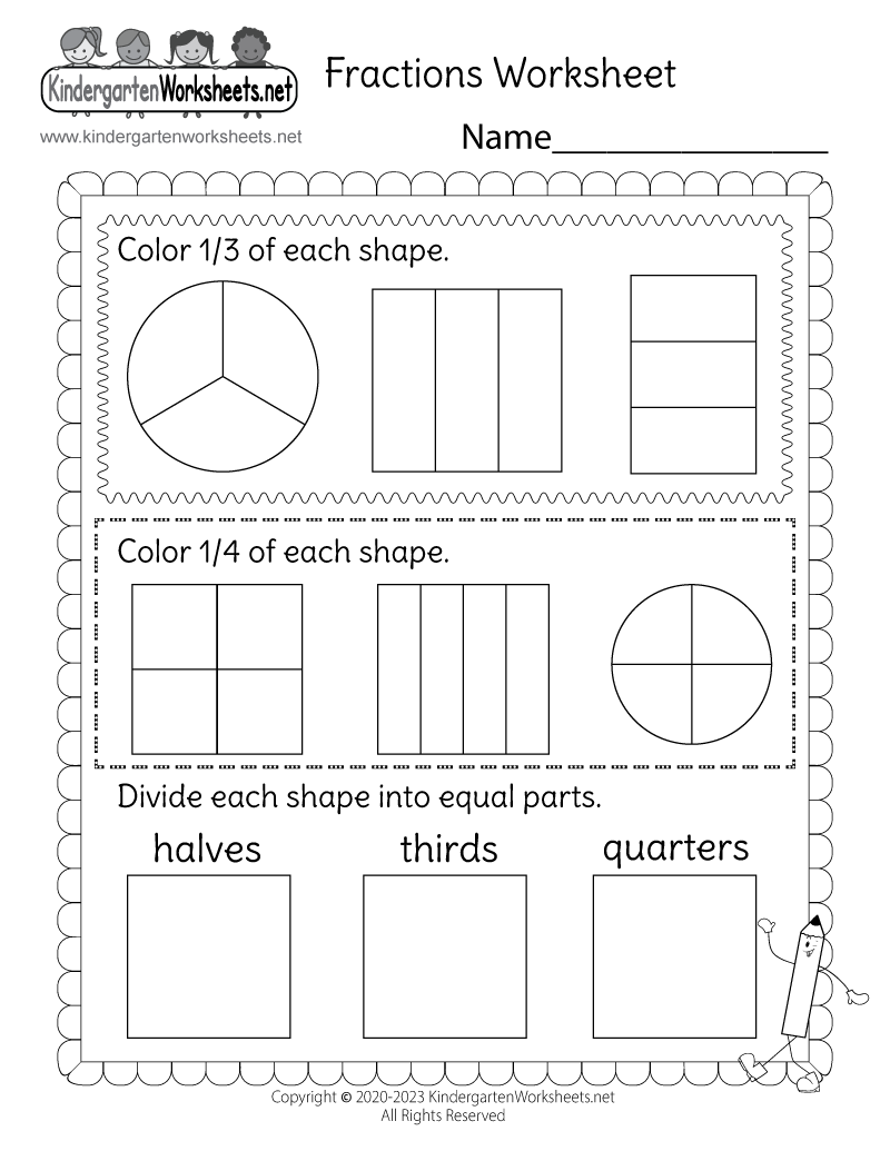 Fractions Worksheet Free Printable Digital amp amp PDF 