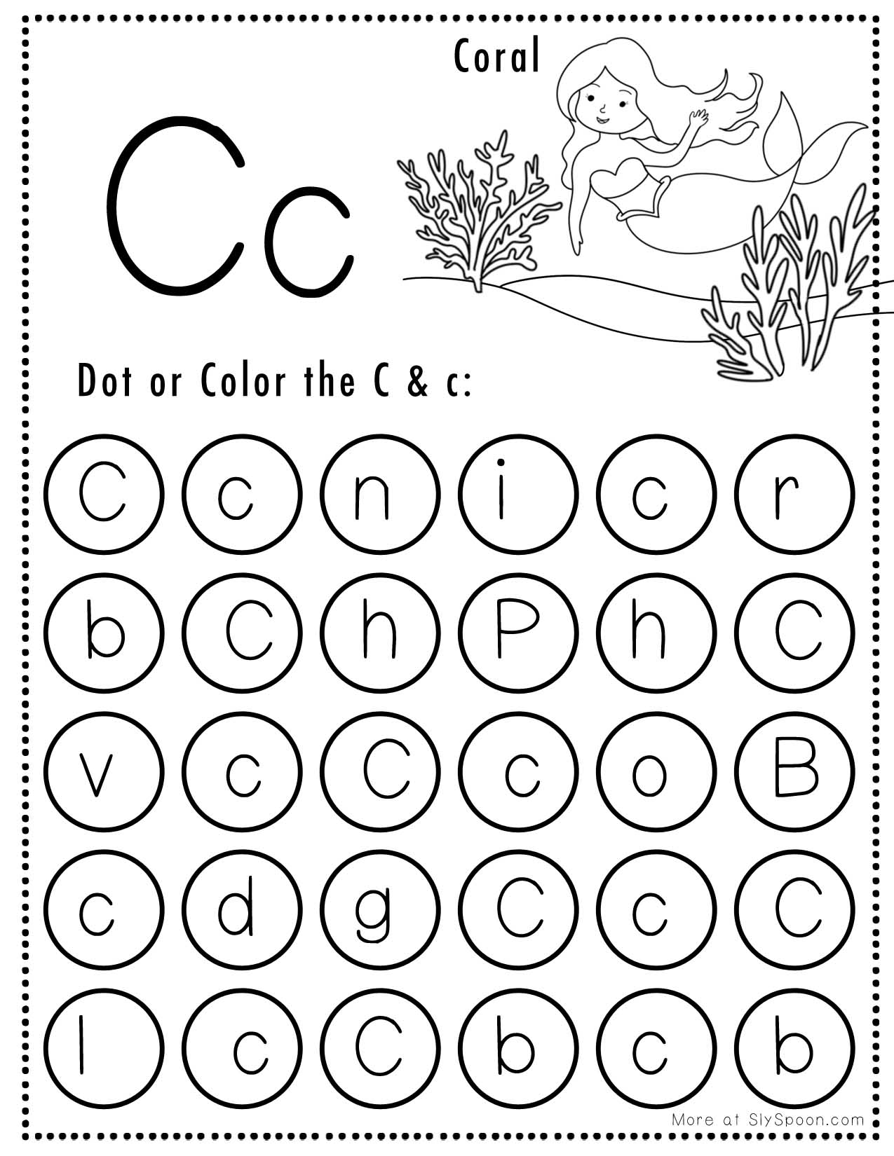 Letter C Worksheets Free Printable