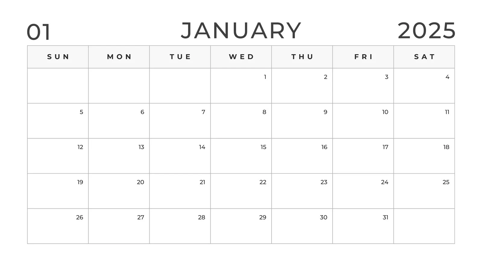 Editable Blank Calendar Printable