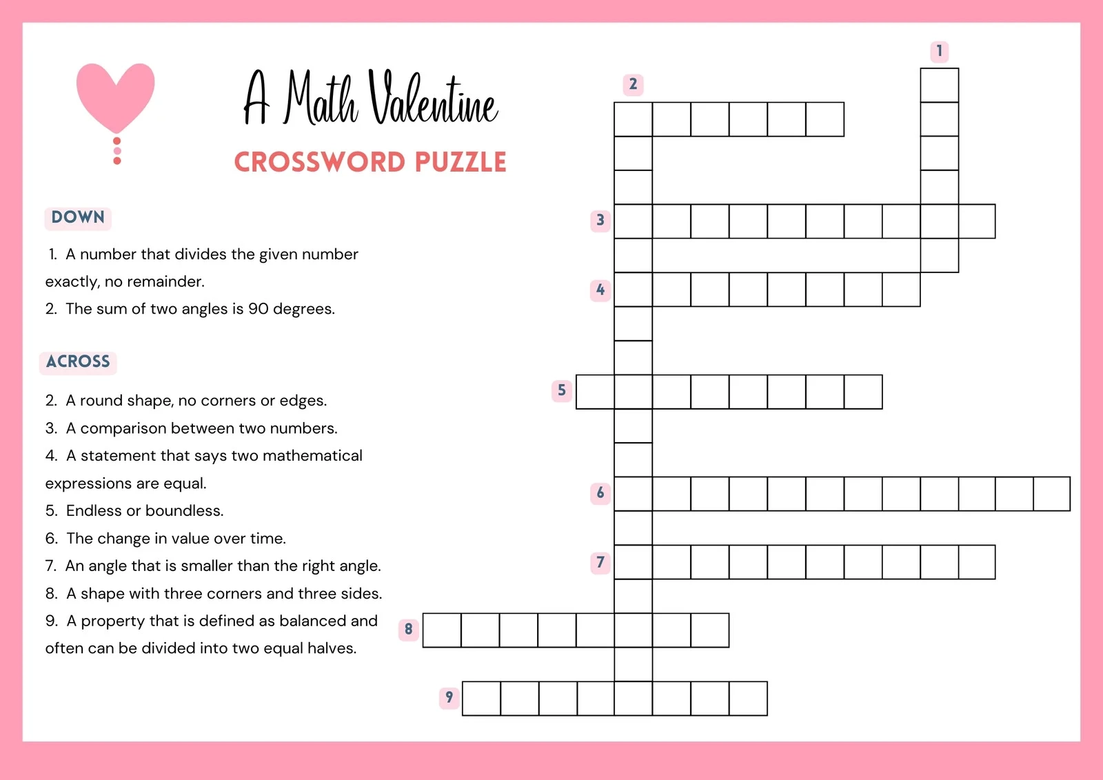 Printable Custom Crossword Puzzles