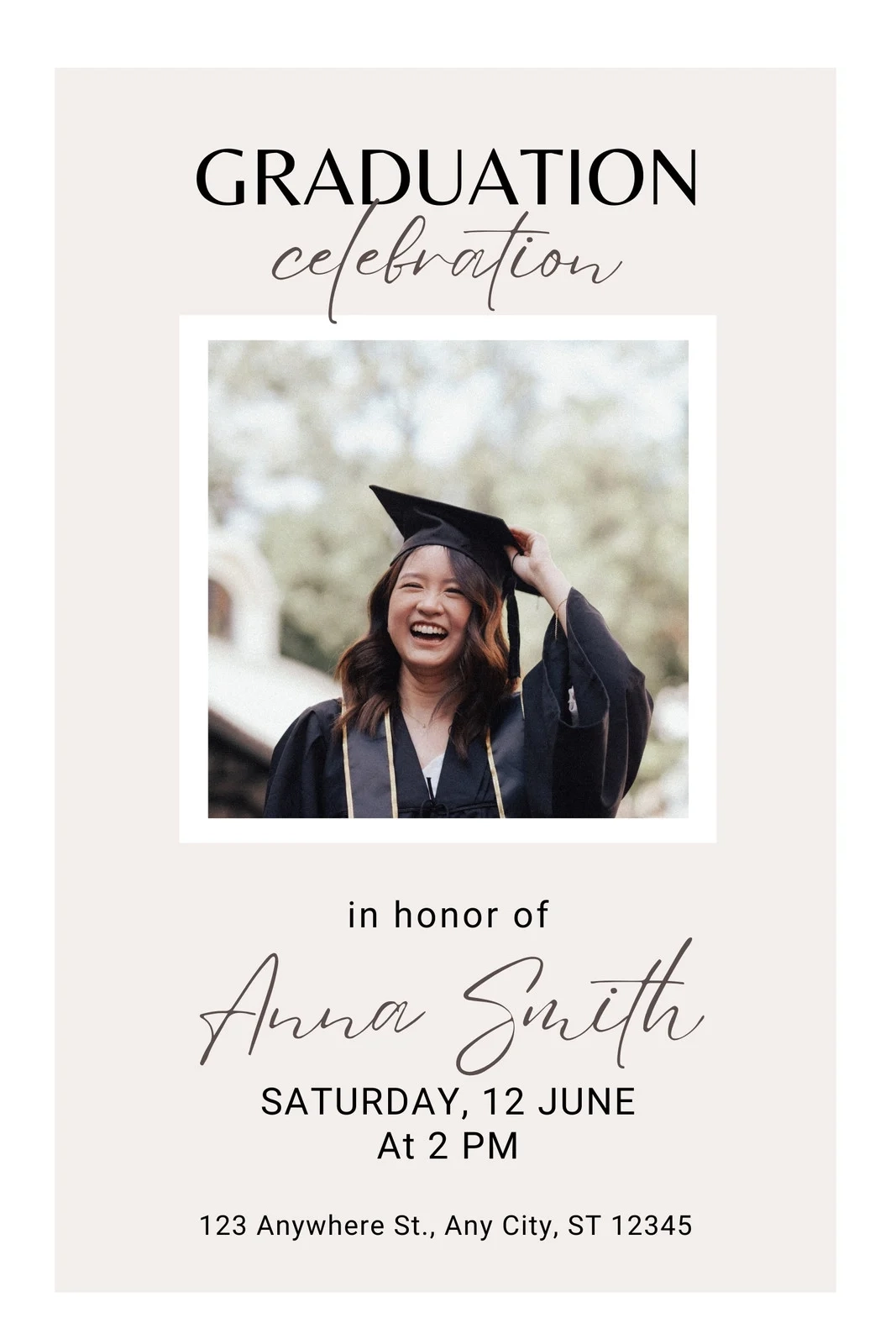 Free And Customizable Graduation Templates