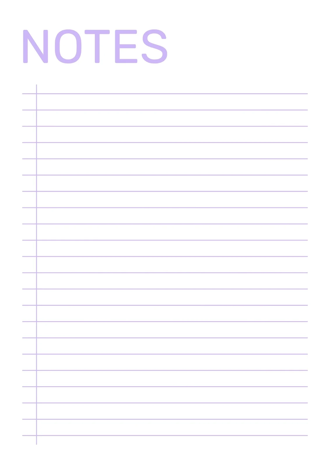 Note Taking Template Printable