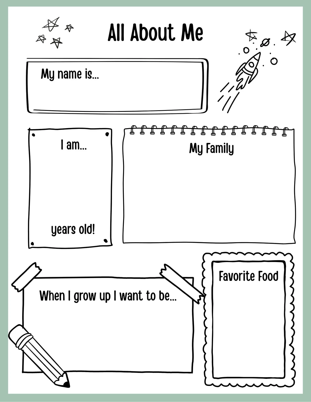 My Name Is Printable Worksheet
