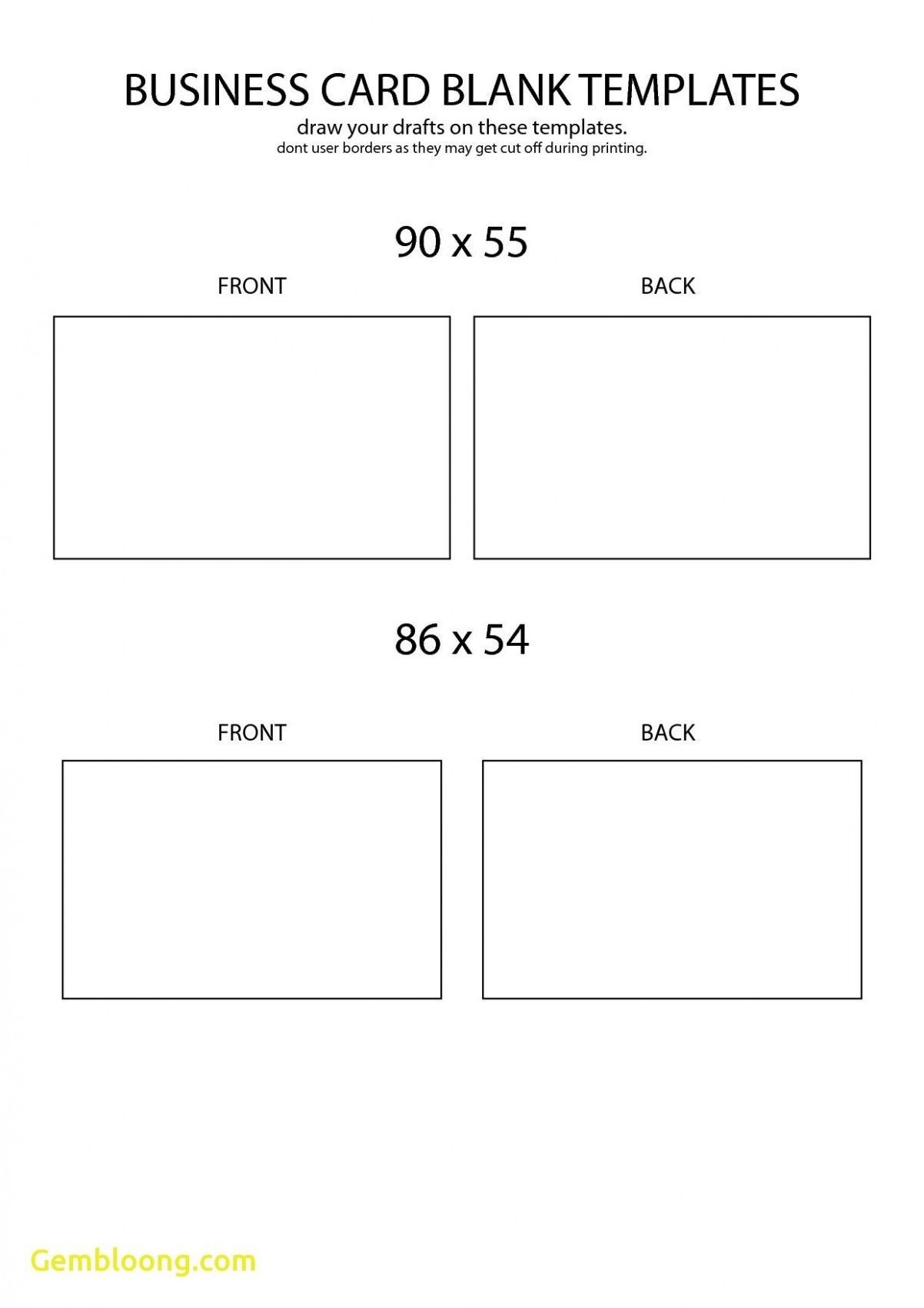 Printable Business Cards Template