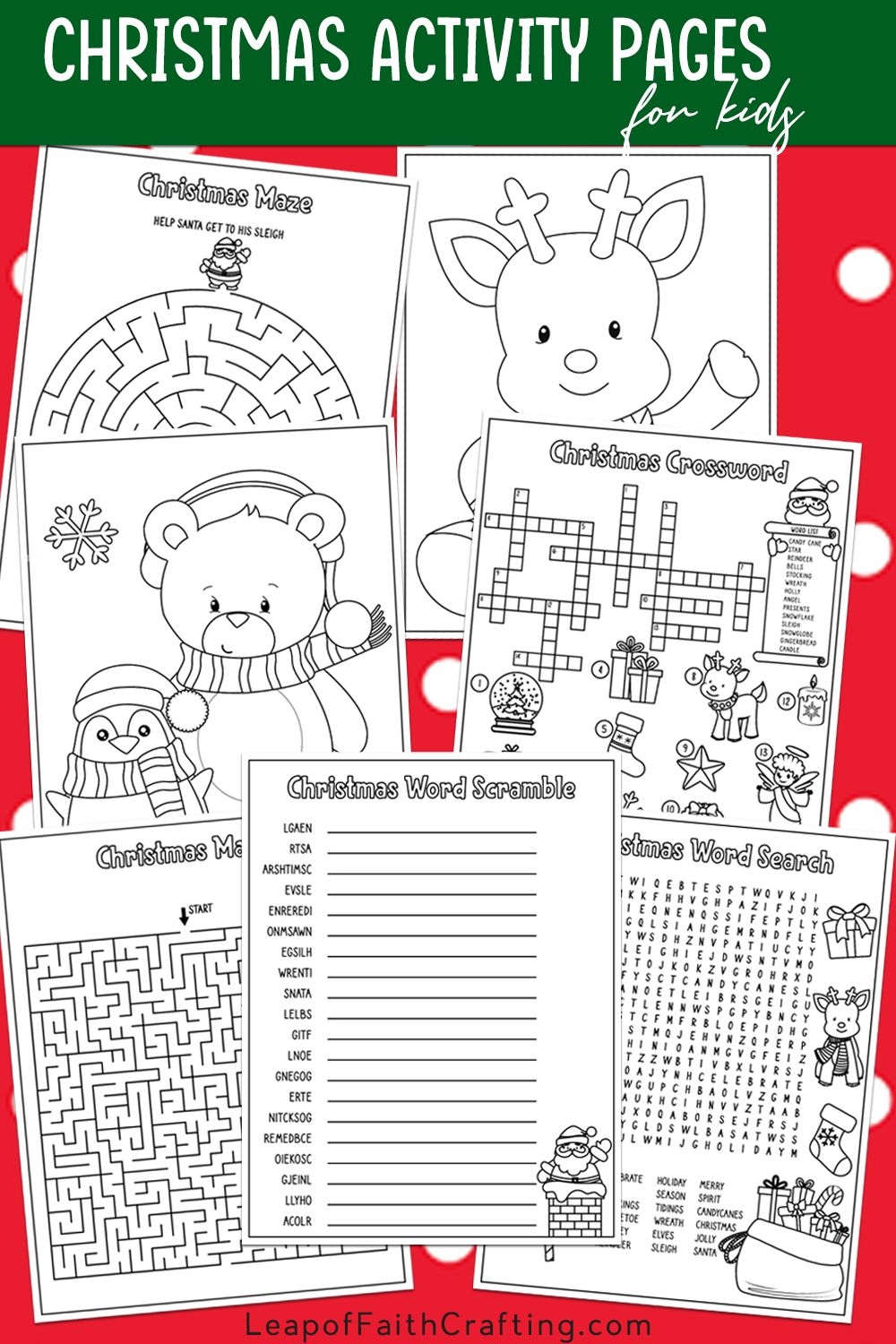 FREE Christmas Worksheets Coloring Sheets Word Search amp More 