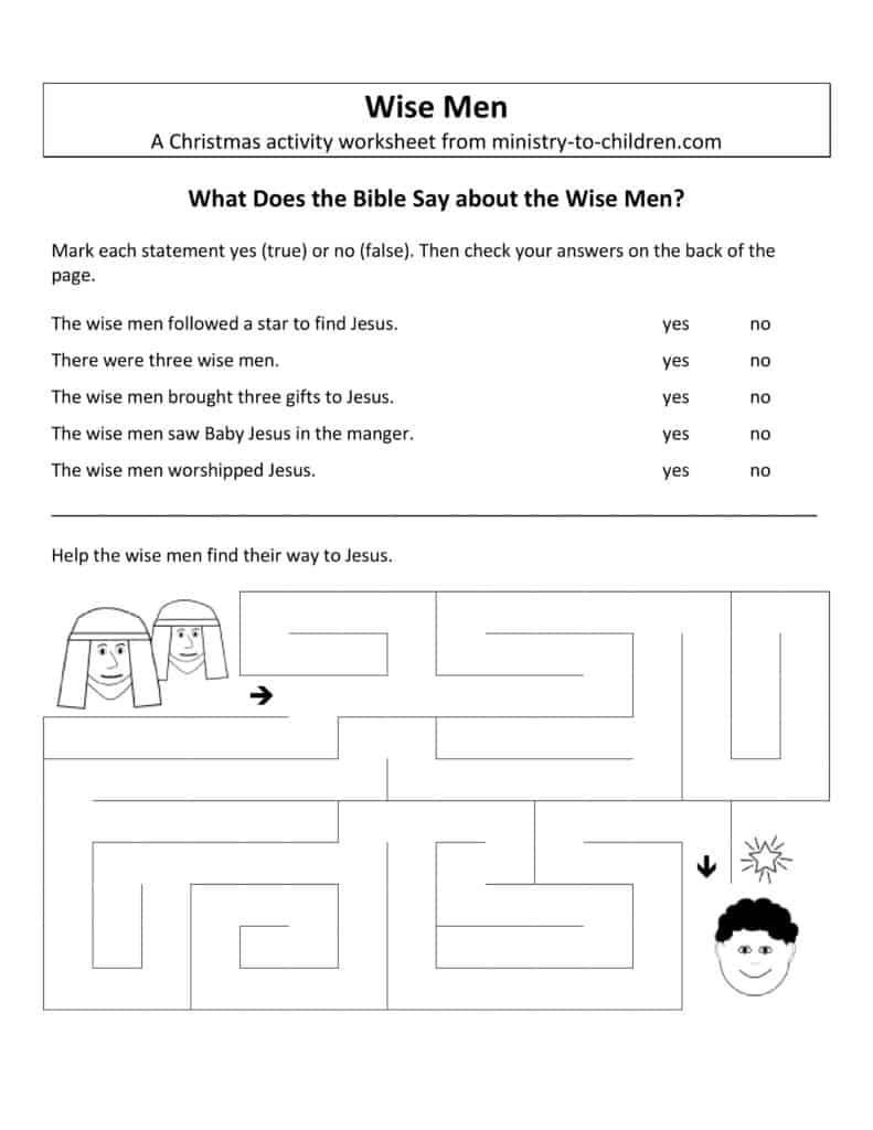 Printable Religion Worksheets For Kids