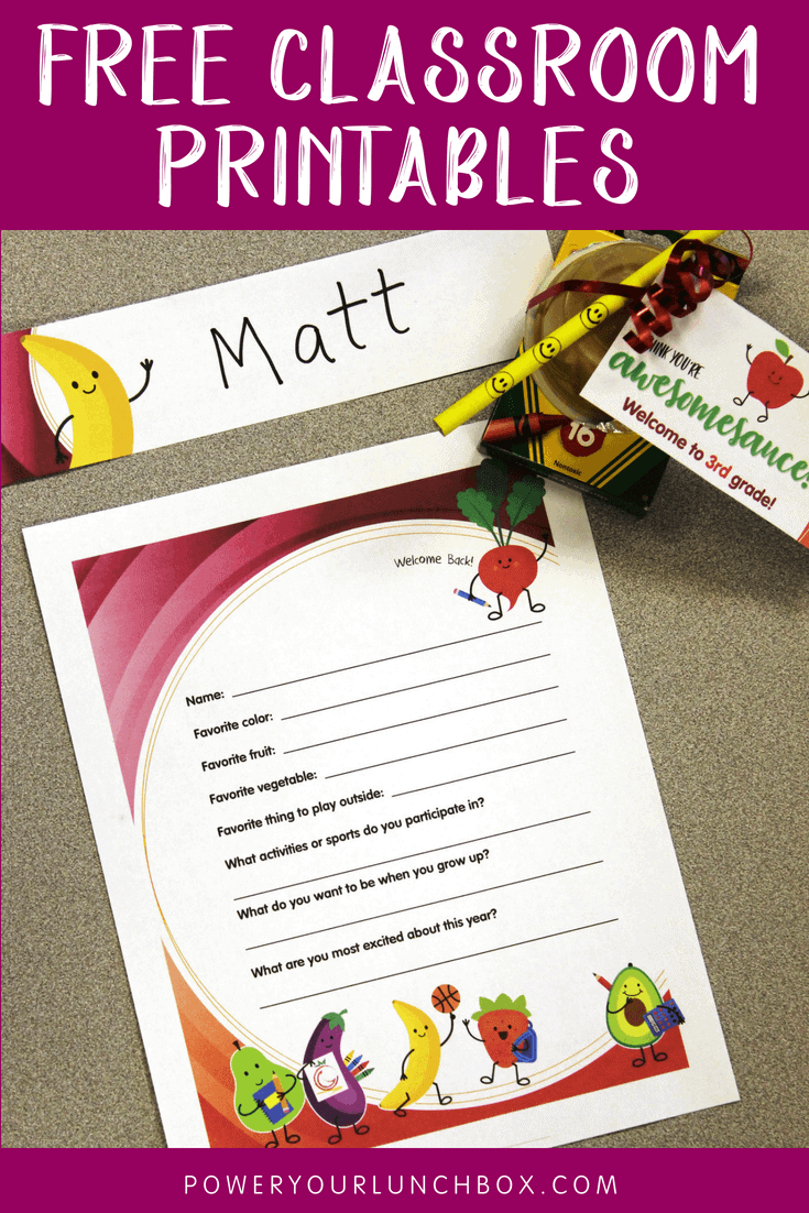 Free Teacher Printables For The Classroom