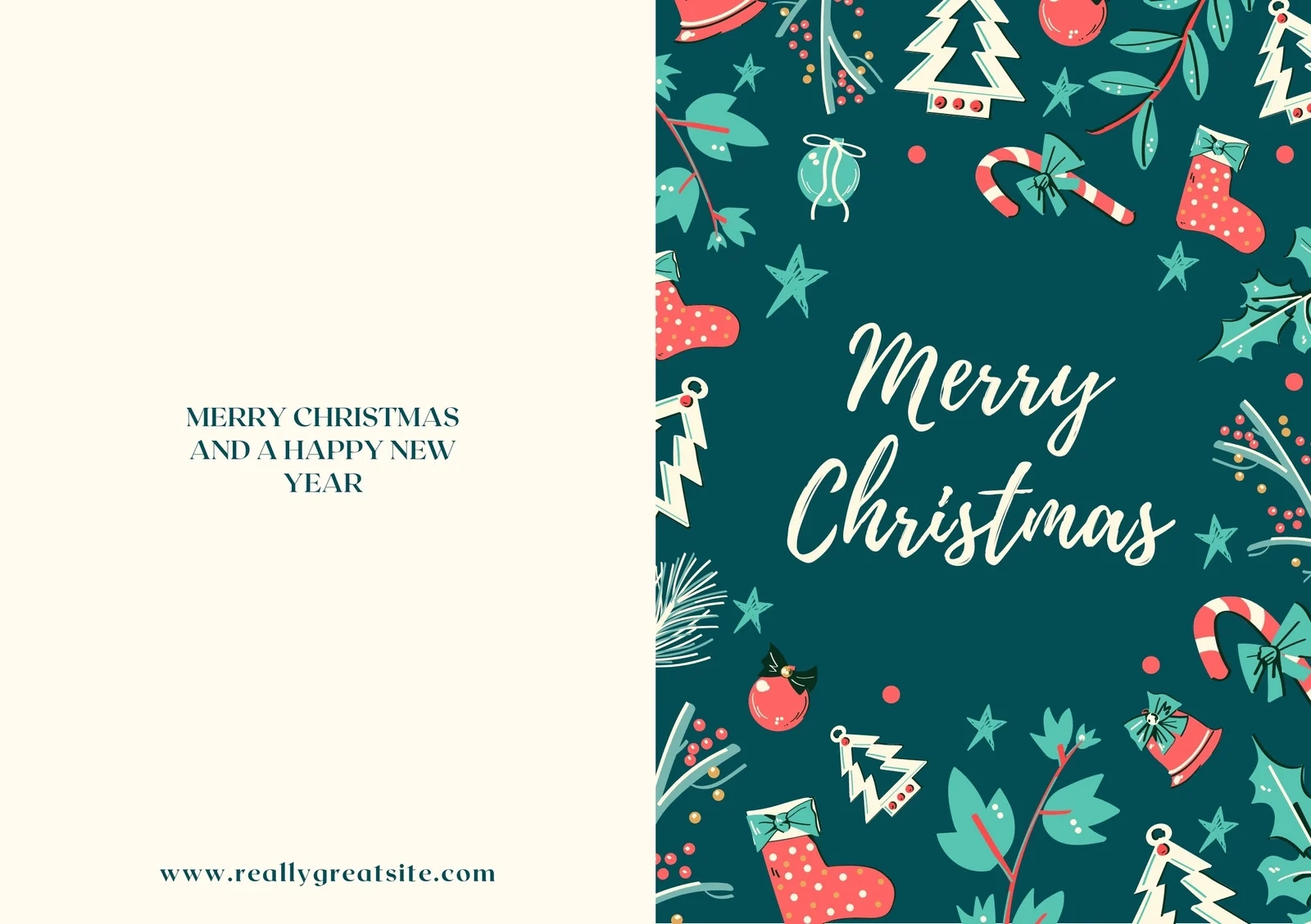 Printable Christmas Card Template
