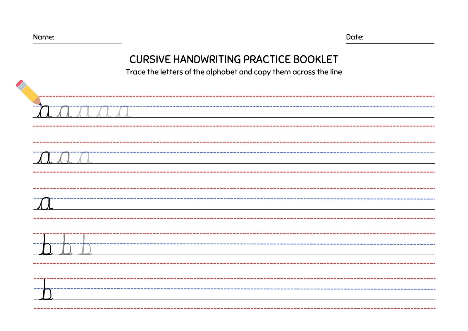Free Printable Penmanship Paper