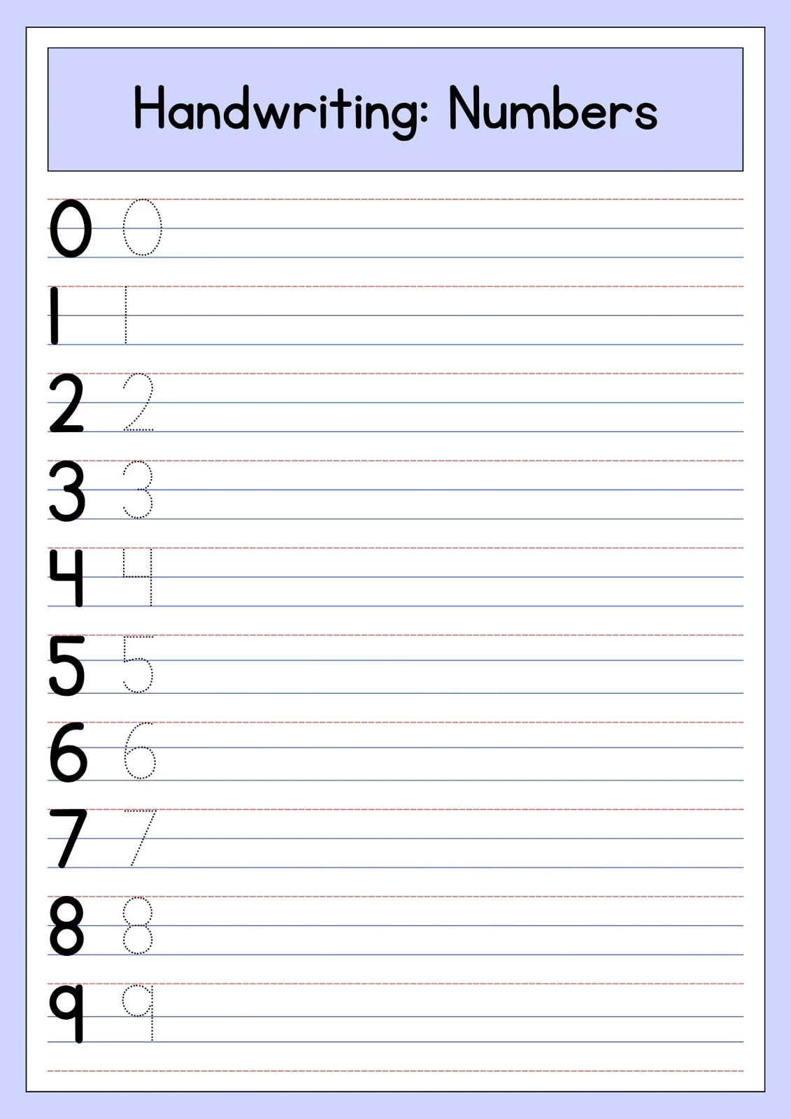 Handwriting Worksheets Printable