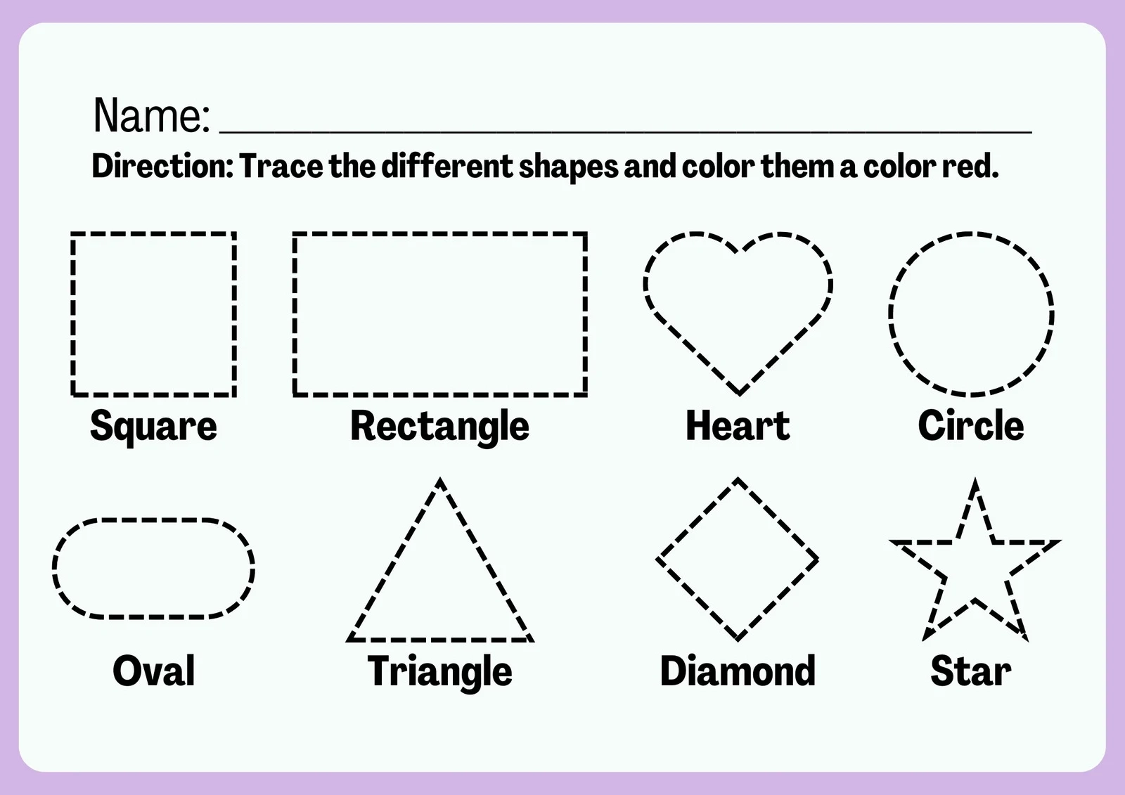 Printable Learning Worksheets For 3 Year Olds