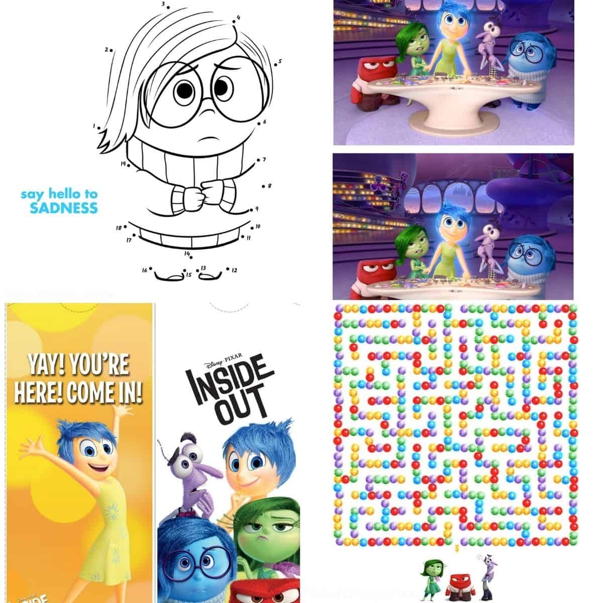 Inside Out Free Printables