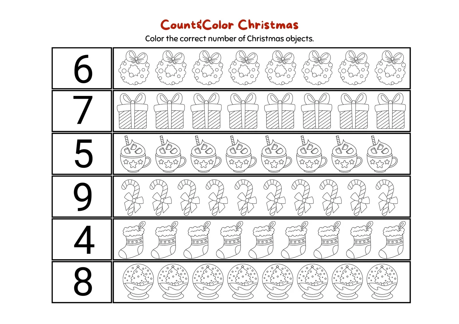 Christmas Worksheets Printables Free