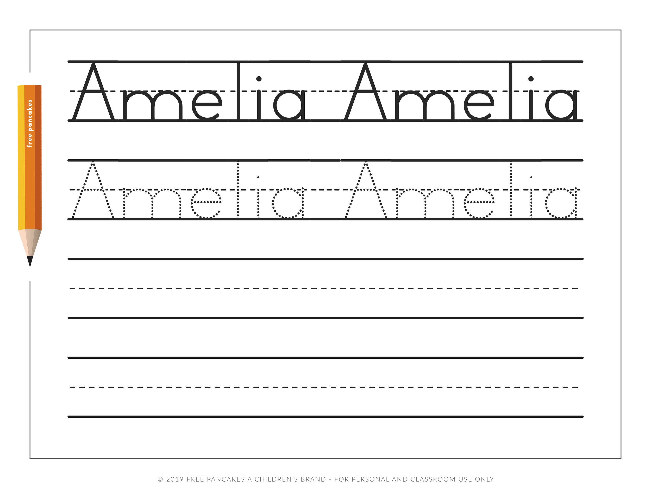 Free Editable Name Tracing Worksheet By Create Printables 