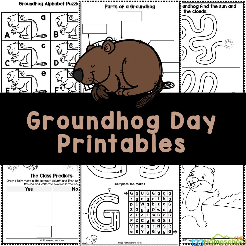 Groundhog Day Free Printable