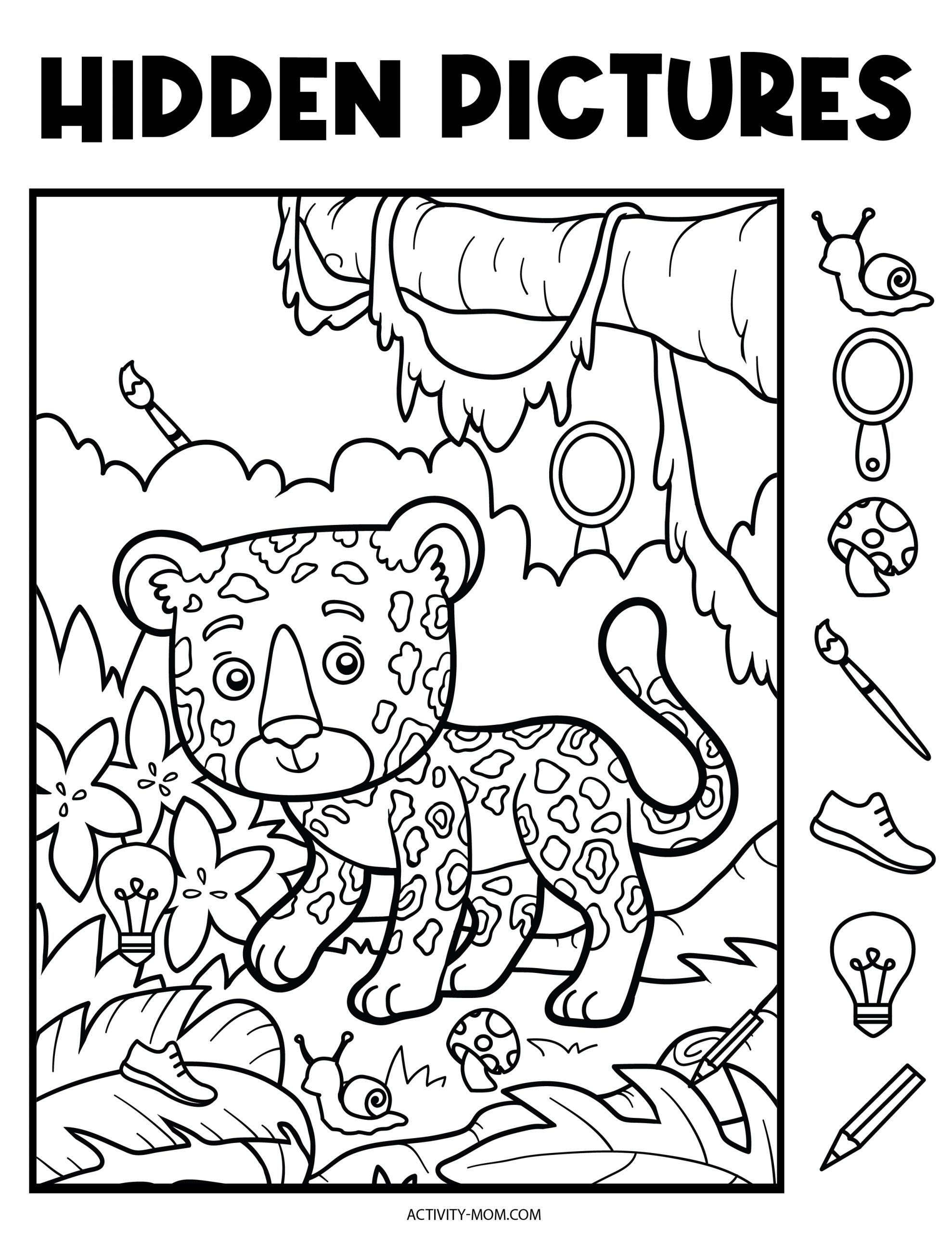 Hidden Object Printable Puzzles