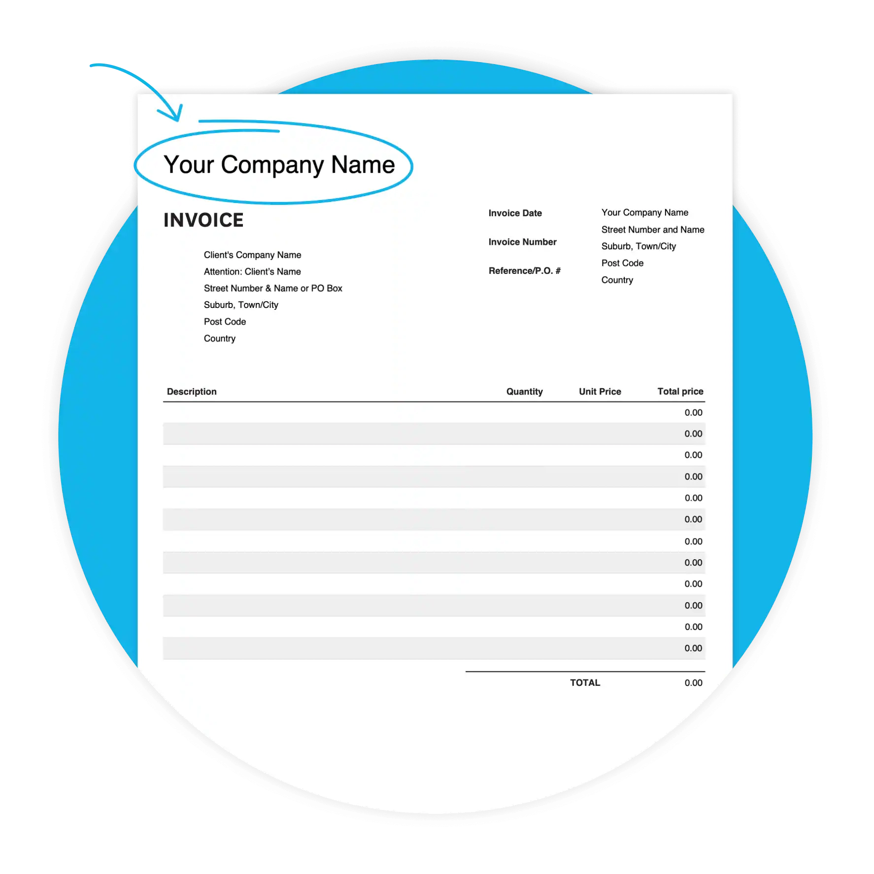 Free Invoice Template Download A Customisable Invoice Format 