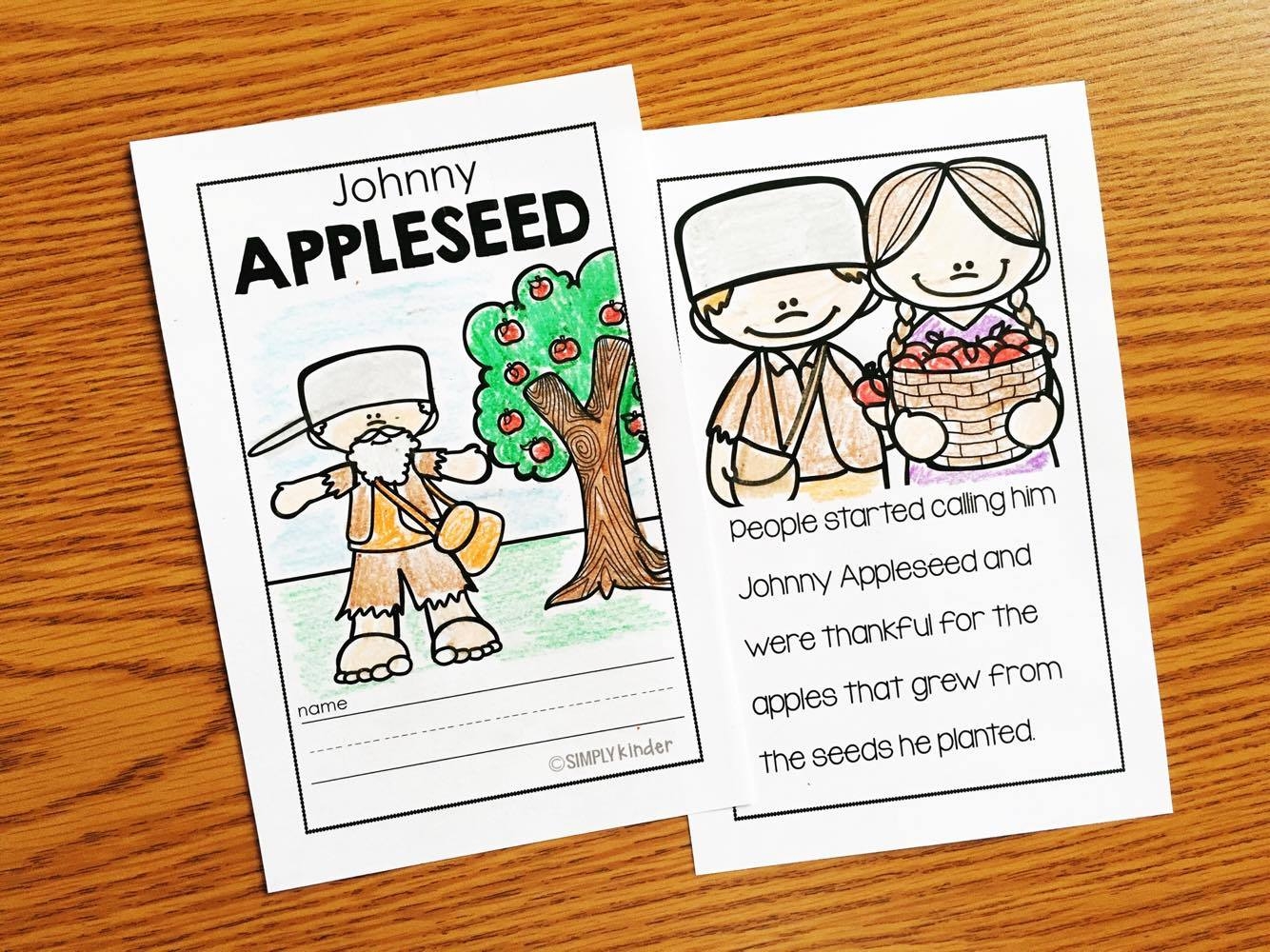 Johnny Appleseed Free Printable Booklet