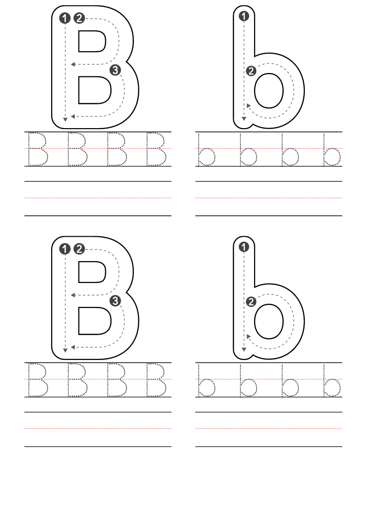 Free Printable Worksheets For Kids Letter B