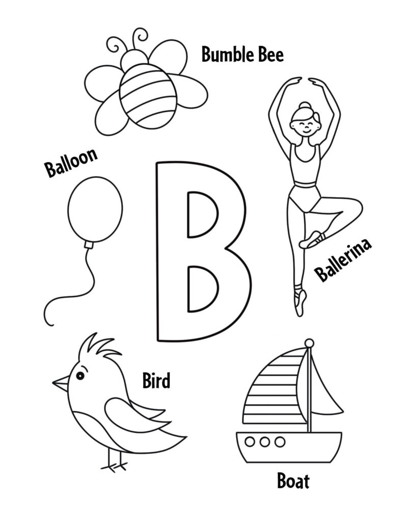 Pre K Free Printable Worksheets Letter B