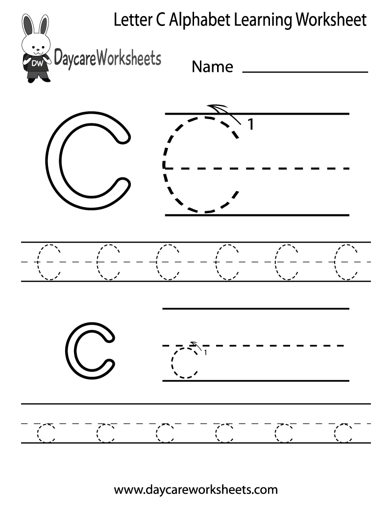 Free Printable Letter C Worksheets Preschool