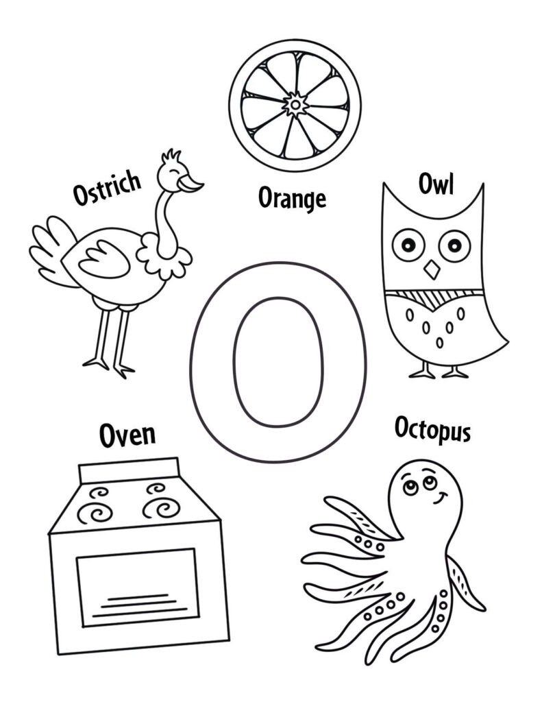 Pre K Letter O Free Printable Worksheets
