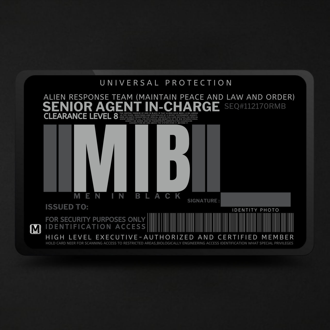 Free Printable Card Template Men In Black Badge