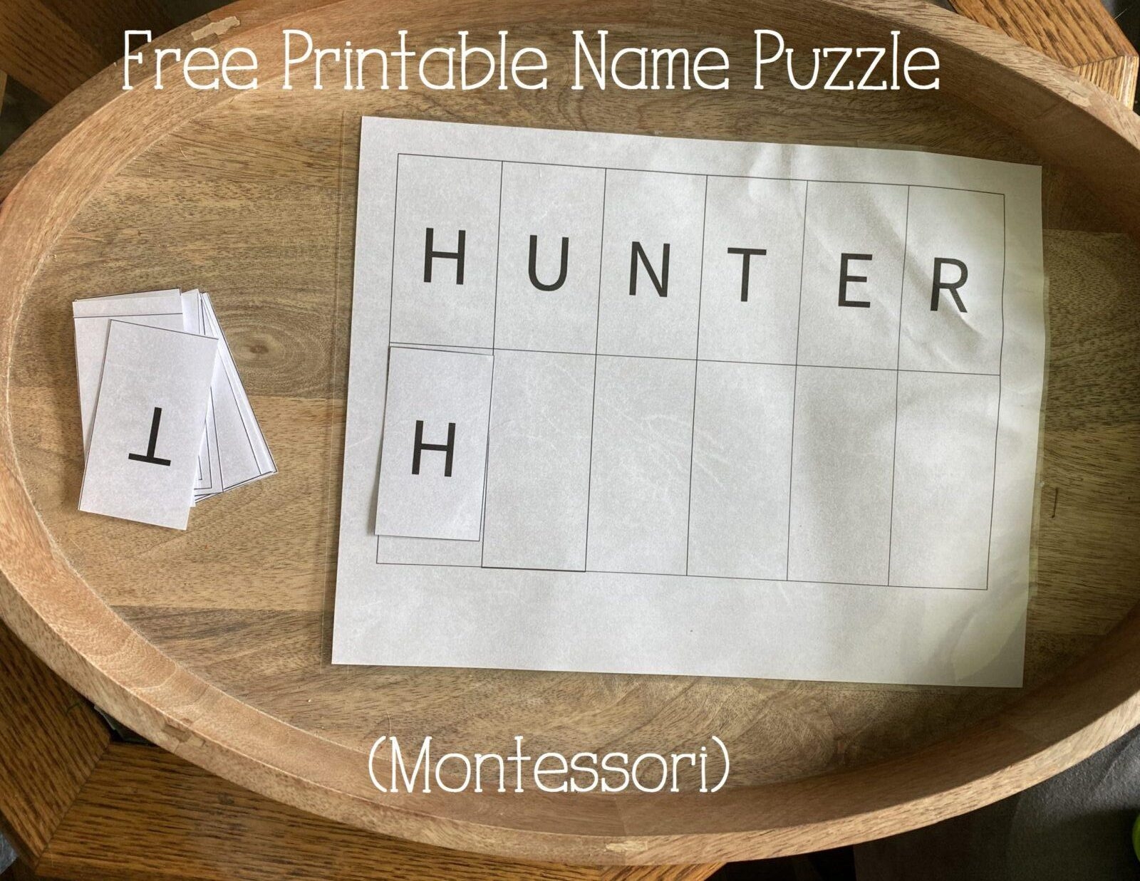 Free Printable Name Puzzles